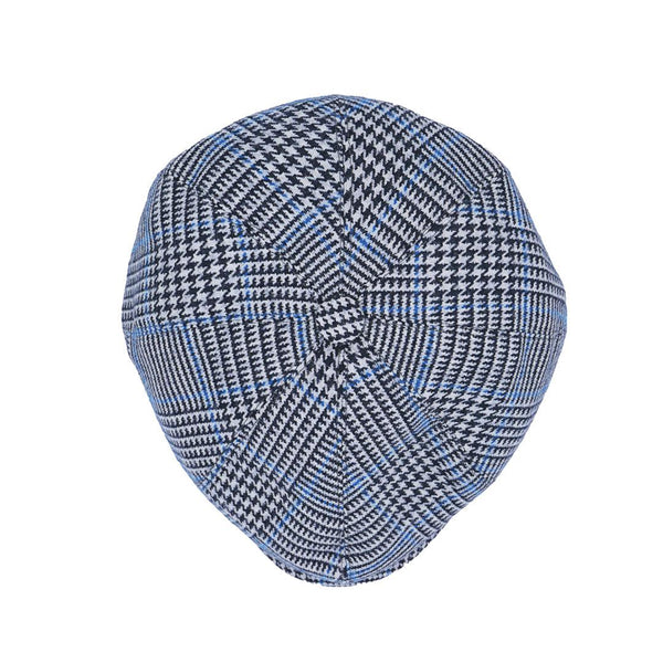Yün 30's 8 Panel Glencheck Flanel Şapka