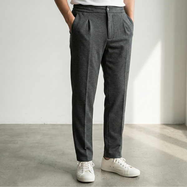 Jogging In Sardinia Koyu Gri Beli Lastikli Pantolon