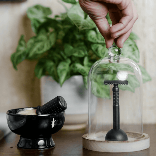 Tıraş Kasesi - Siyah Porselen - Bonherre