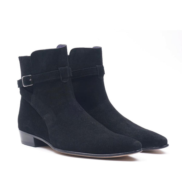 Béla Stacked Heel Bot - Siyah