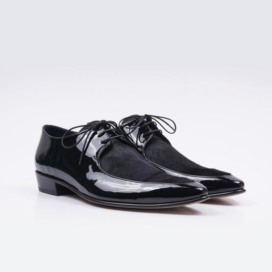 Jay-Jay Önlük Detaylı Derbi Ayakkabısı - Siyah - Bonherre