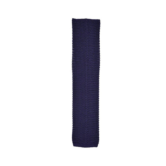 Örme İpek Kravat - Mor - Bonherre