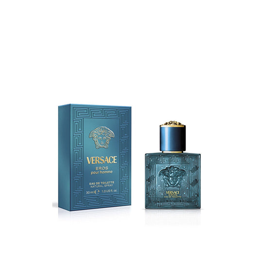 Bonherre mağazasından Versace Eros Pour Homme Eau de Toilette 30 ml, ferahlık ve tutkuyu bir araya getiren lüks erkek parfümü.