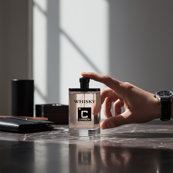 Bonherre mağazasından Whisky Carbon EDT, mandalina, sedir ağacı ve amber notalı karizmatik erkek parfümü.