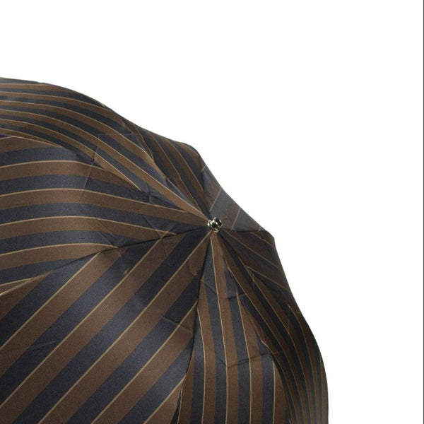 Bonherre mağazasından Pasotti Conrad 8, gerçek bambu saplı çizgili desenli lüks İtalyan şemsiyesi.