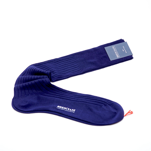 Diz Altı Çorap - Organik Mısır Pamuğu - Mavi - Bonherre