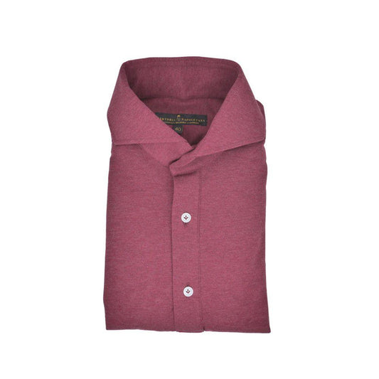 Cenova Pike Pamuk Polo Kesim Bordo Gömlek - Bonherre