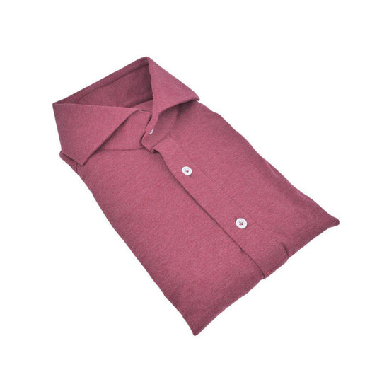 Cenova Pike Pamuk Polo Kesim Bordo Gömlek - Bonherre