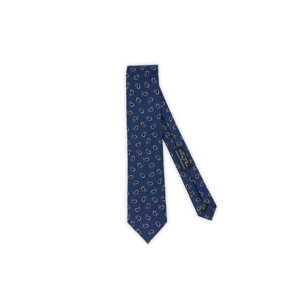 For Paisley İpek Kravat - Mavi