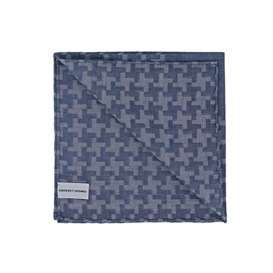Pied de Coq Bleu Handkerchief