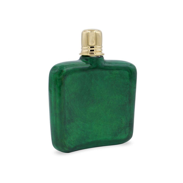 Yeşil Deri Cep Şişesi - Bonherre