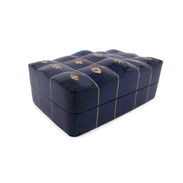Deri Aksesuar Kutusu - Lacivert