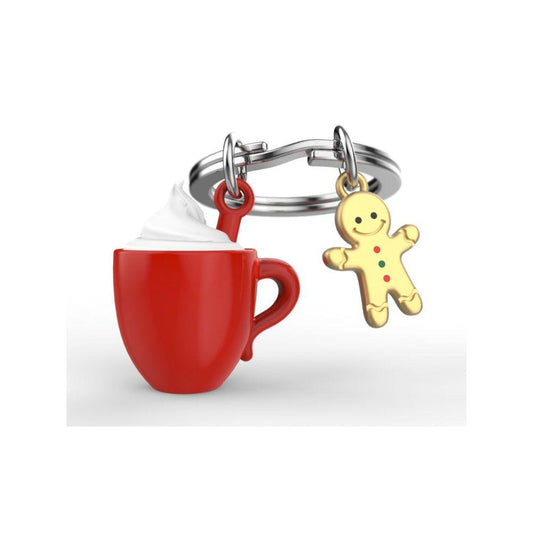 Köpüklü Fincan ve Gingerbread Anahtarlık - Bonherre