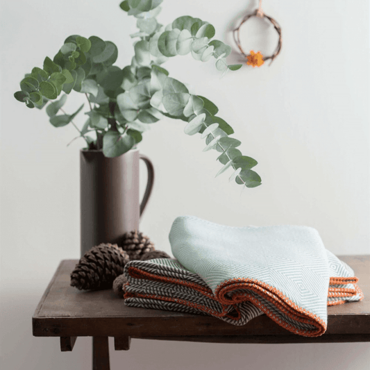 Badem Koltuk Şalı - Gri - Bonherre