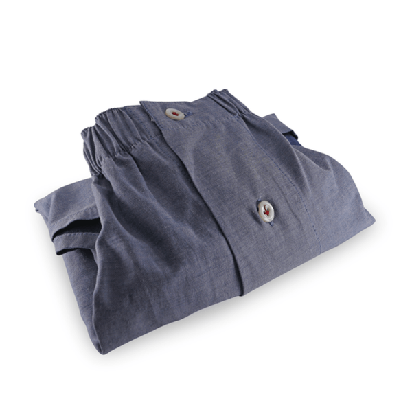 Modenese Organik Pamuk Boxer - Fırçalanmış Mavi