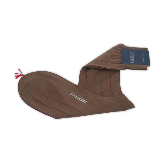 Orta Konç Çorap - Organik Mısır Pamuğu - Taba - Bonherre