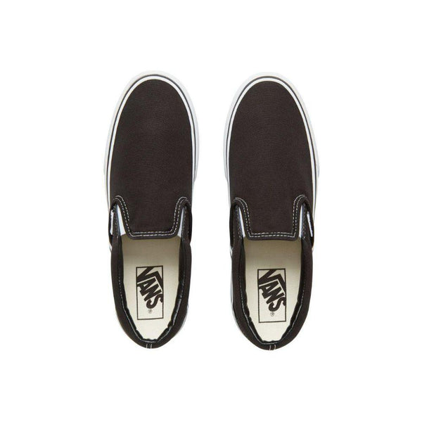Classic Slip-On Platform Kadın Siyah Sneaker - Bonherre