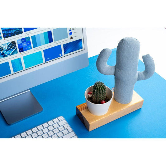 Kayigo Flowery Saksılı Notluk - Mavi Kaktüs - Bonherre