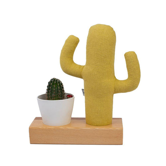 Kayigo Flowery Saksılı Notluk - Sarı Kaktüs - Bonherre