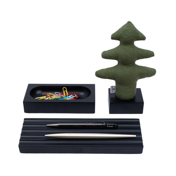 Kayigo Woody Siyah Üçlü Ofis Seti -Yeşil Çam - Bonherre