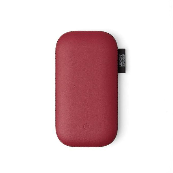 Powersound Deri Kablosuz Şarj Cihazı ve Bluetooth Hoparlör Kırmızı - Bonherre