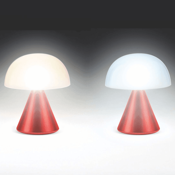 Bonherre mağazasından Lexon Mina, sıcak ve soğuk ışık modlu şarj edilebilir mini LED lamba.