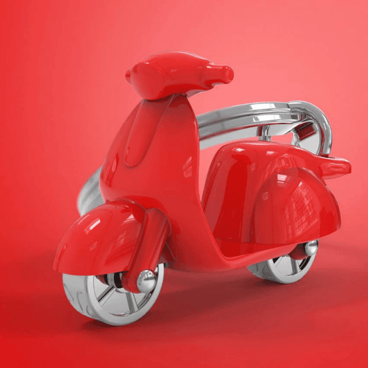 Scooter Anahtarlık-Kırmızı Krom - Bonherre