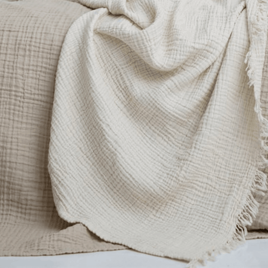 Koza Yatak Örtüsü - Bej - Bonherre