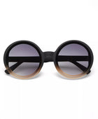 Okkia Monica Unisex Büyük Yuvarlak  Güneş Gözlüğü Siyah Rose