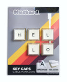 Mustard Beşli Klavye Tuşları Kişiselleştirilebilir Retro Kablo Düzenleyici