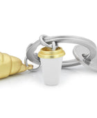 Metalmorphose Kruvasan & Kahve Fincanı Anahtarlık