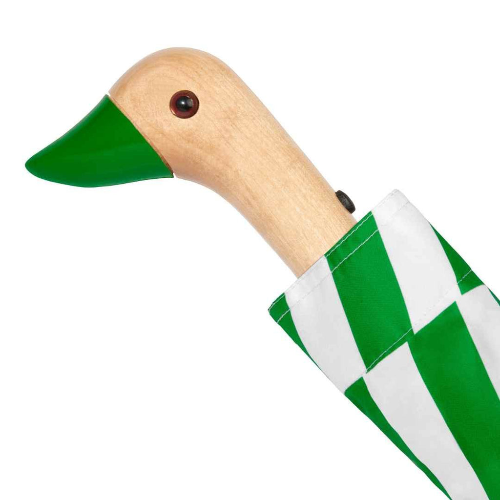 Bonherre mağazasından Original Duckhead Kelly Bars, yeşil desenli ördek başlı lüks otomatik şemsiye.