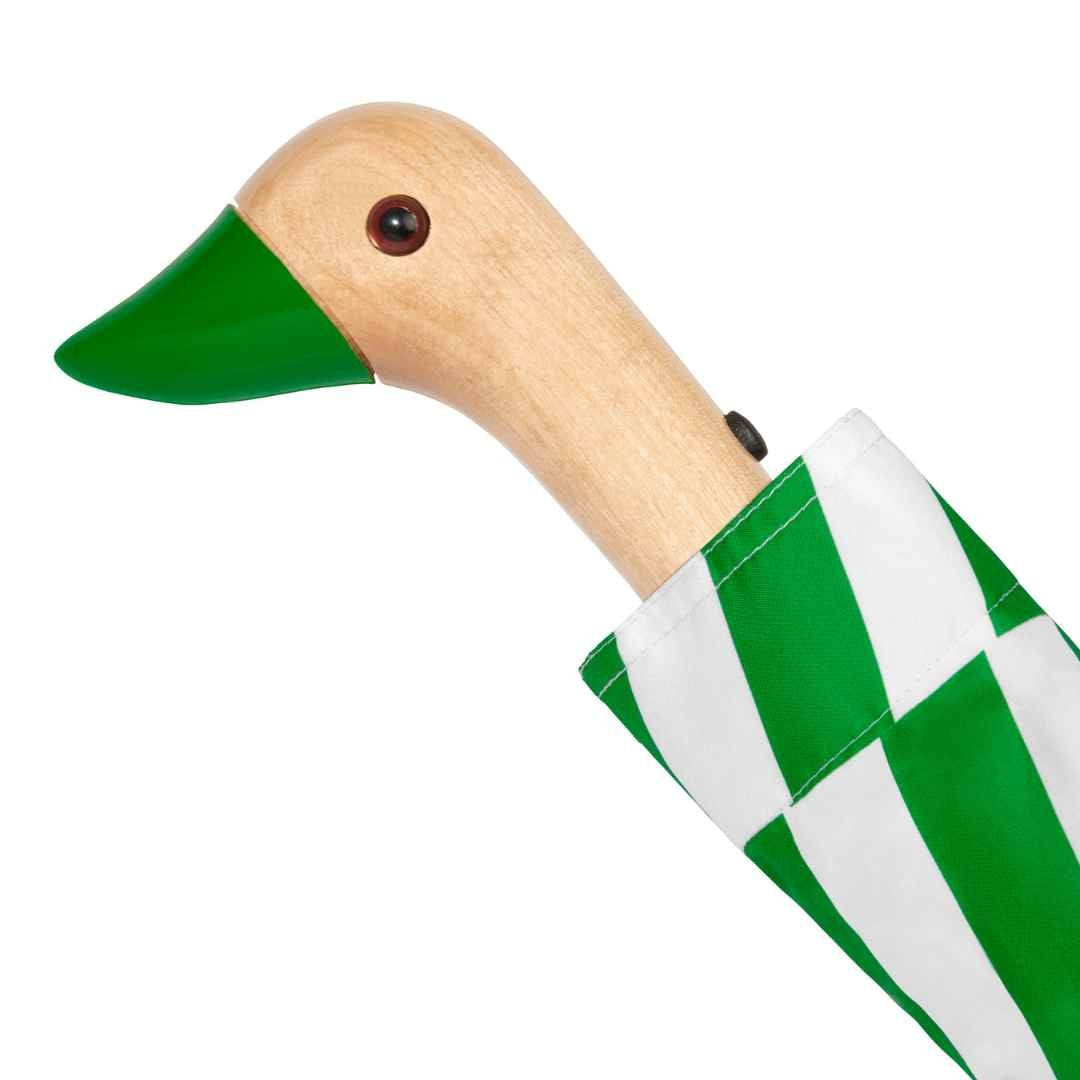 Bonherre mağazasından Original Duckhead Kelly Bars, yeşil desenli ördek başlı lüks otomatik şemsiye.