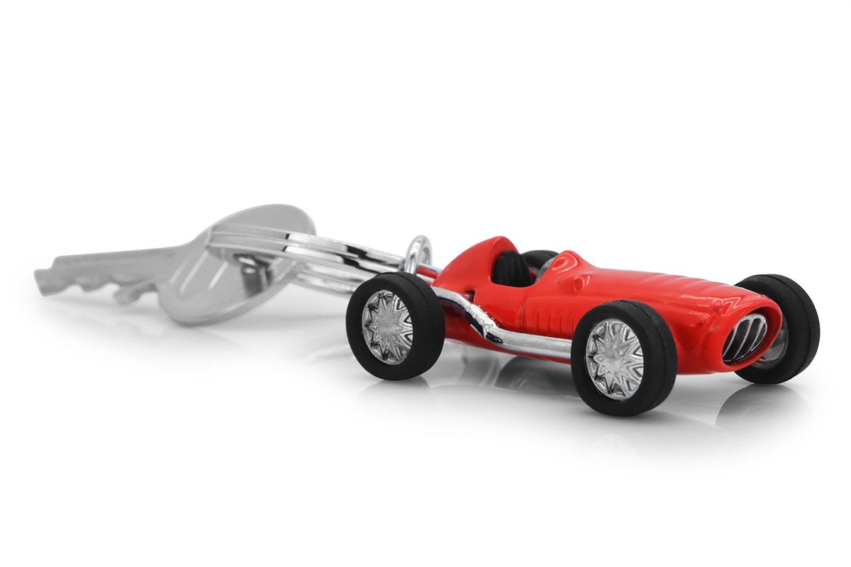 Metalmorphose Kırmızı Vintage Yarış Arabası Anahtarlık