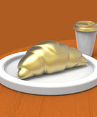 Metalmorphose Kruvasan & Kahve Fincanı Anahtarlık