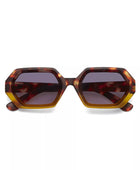 Okkia Andrea Altıgen Unisex  Güneş Gözlüğü Havana Sarısı