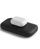 Lexon Powersound Deri Kablosuz Şarj Cihazı ve Bluetooth Hoparlör- Siyah