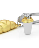 Metalmorphose Kruvasan & Kahve Fincanı Anahtarlık