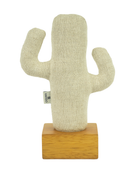 Kayigo Woody İroko Ağacı Üçlü Ofis Seti - Krem Kaktüs