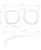 Okkia Anna Butterfly Güneş Gözlüğü Siyah