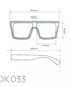 Okkia Tokyo Unisex Güneş Gözlüğü Klasik Havana