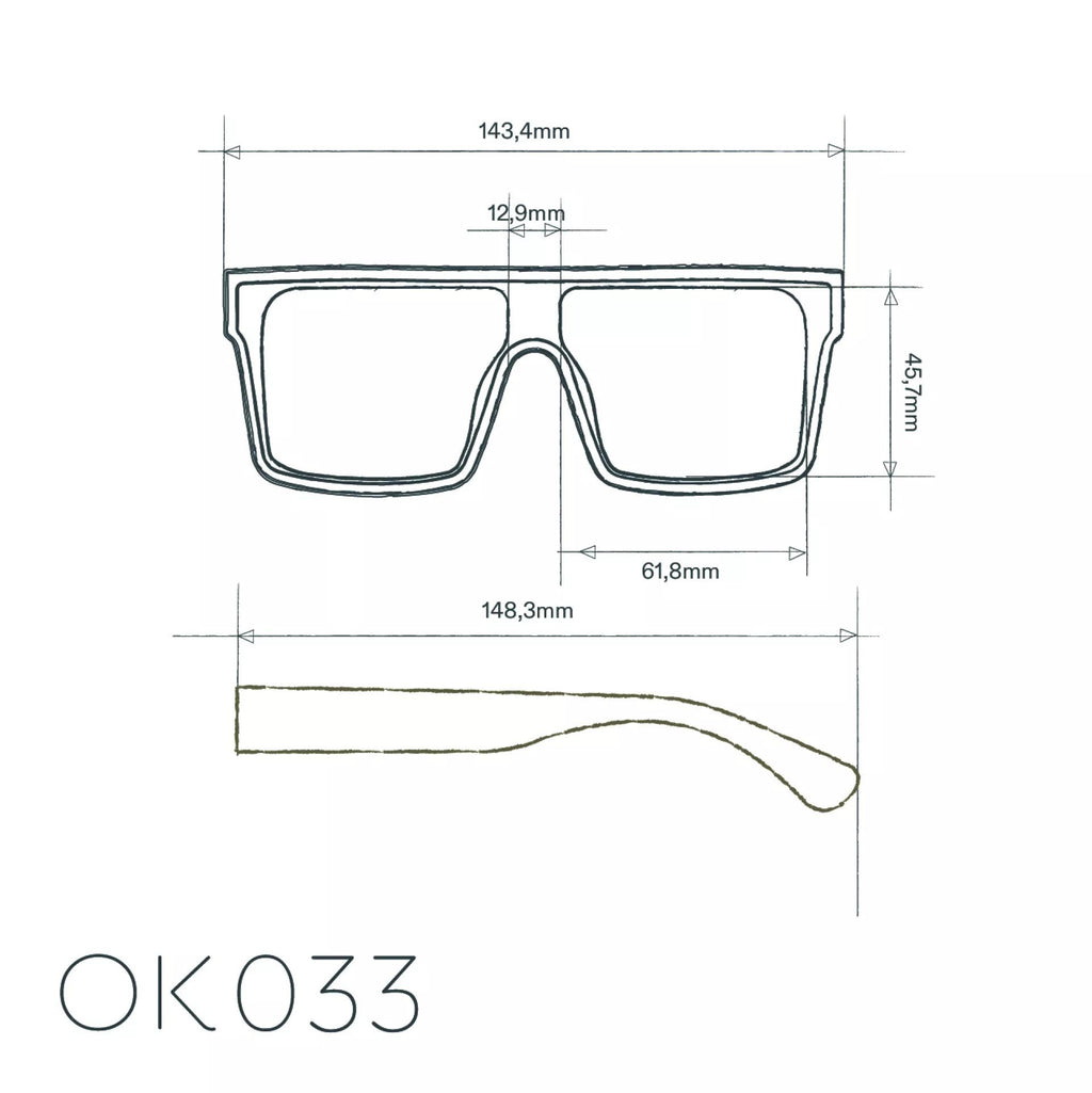 Okkia Tokyo Unisex Güneş Gözlüğü Klasik Havana