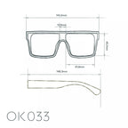 Okkia Tokyo Unisex Güneş Gözlüğü Klasik Havana