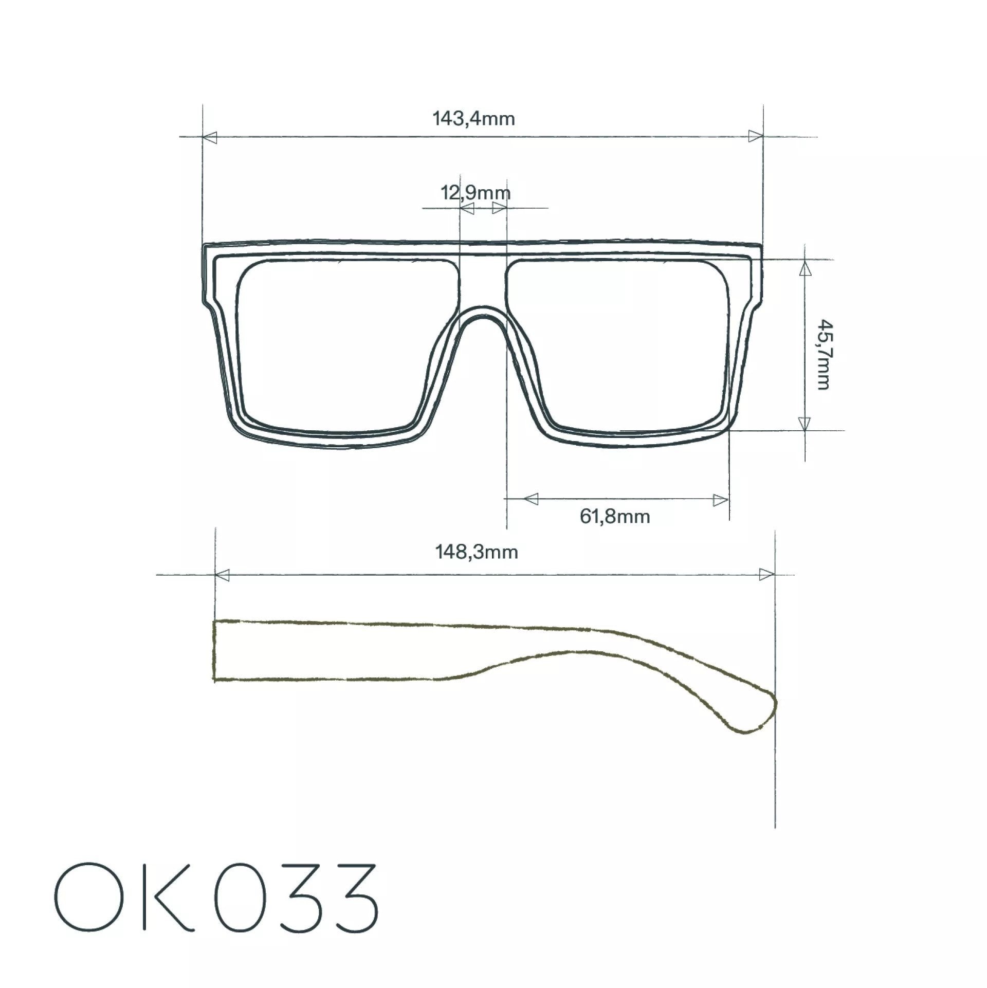 Okkia Tokyo Unisex Güneş Gözlüğü Klasik Havana