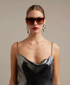 Okkia Tokyo Unisex Güneş Gözlüğü Klasik Havana