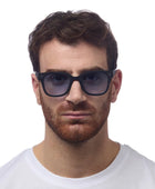 Okkia Giovanni Siyah & Gri Unisex Güneş Gözlüğü Mavi Gradyan