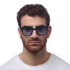 Okkia Giovanni Siyah & Gri Unisex Güneş Gözlüğü Mavi Gradyan