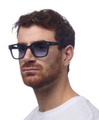 Okkia Giovanni Siyah & Gri Unisex Güneş Gözlüğü Mavi Gradyan