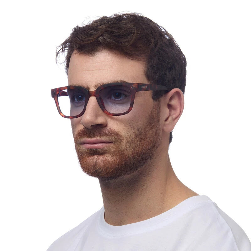 Okkia Giovanni Classic Havana & Blue Unisex Güneş Gözlüğü Mavi Lens