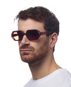 Okkia Andrea Altıgen Unisex  Güneş Gözlüğü Klasik Havana